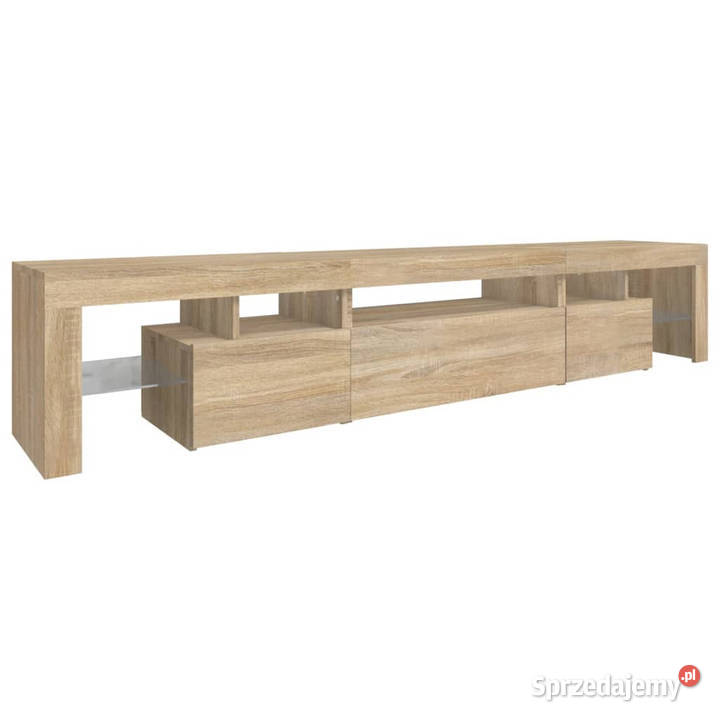 Szafka pod TV z oświetleniem LED dąb sonoma Warszawa