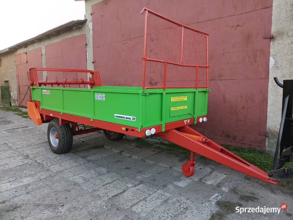 Rozrzutnik obornika tandem zamiana przyczepa Brodnica sprzedam
