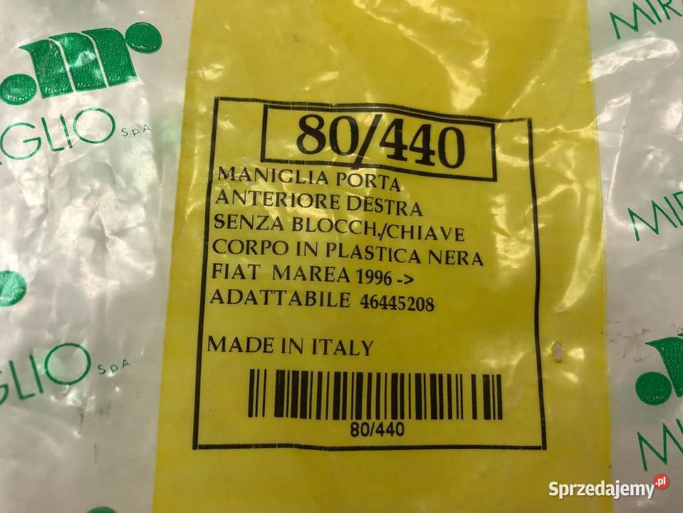 FIAT MAREA 19962002 KLAMKA DRZWI PRAWY PRZÓD