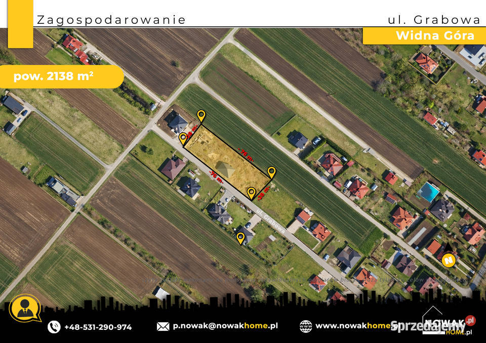 Widna Góra Jarosław Działka budowlana 2138 a Sprzedaż