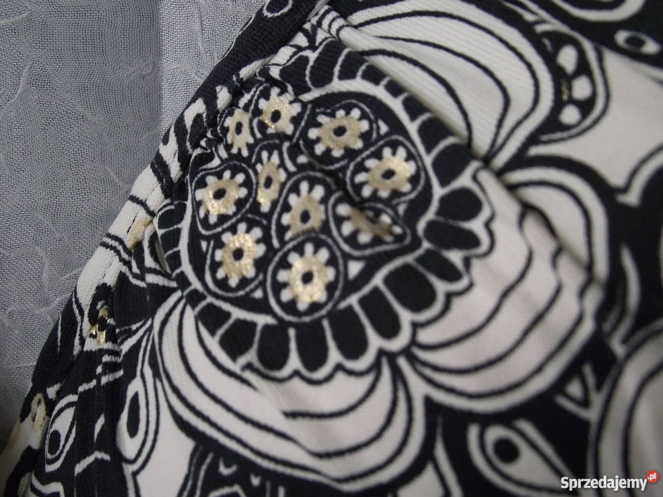 WŁOSKIE BIKINI Z KOLOROWĄ GÓRĄ r 44 czarny Piła