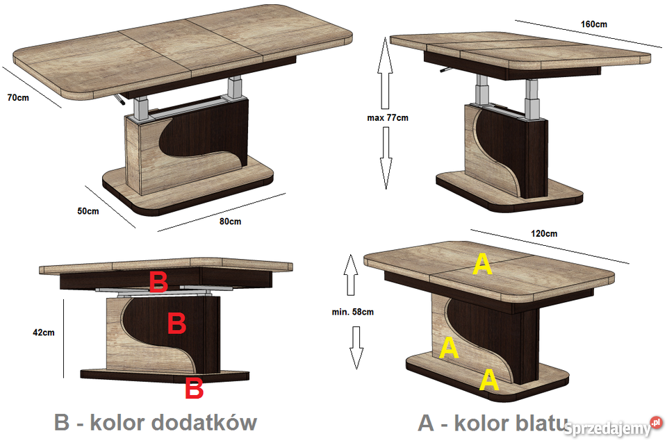 Ława L49 RAMA POŁYSK rozkładana do 160 60cm łódzkie Radomsko sprzedam