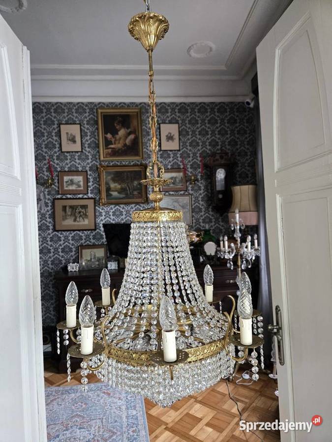 Pałacowy Kryształowy Żyrandol Kalisz wielkopolskie