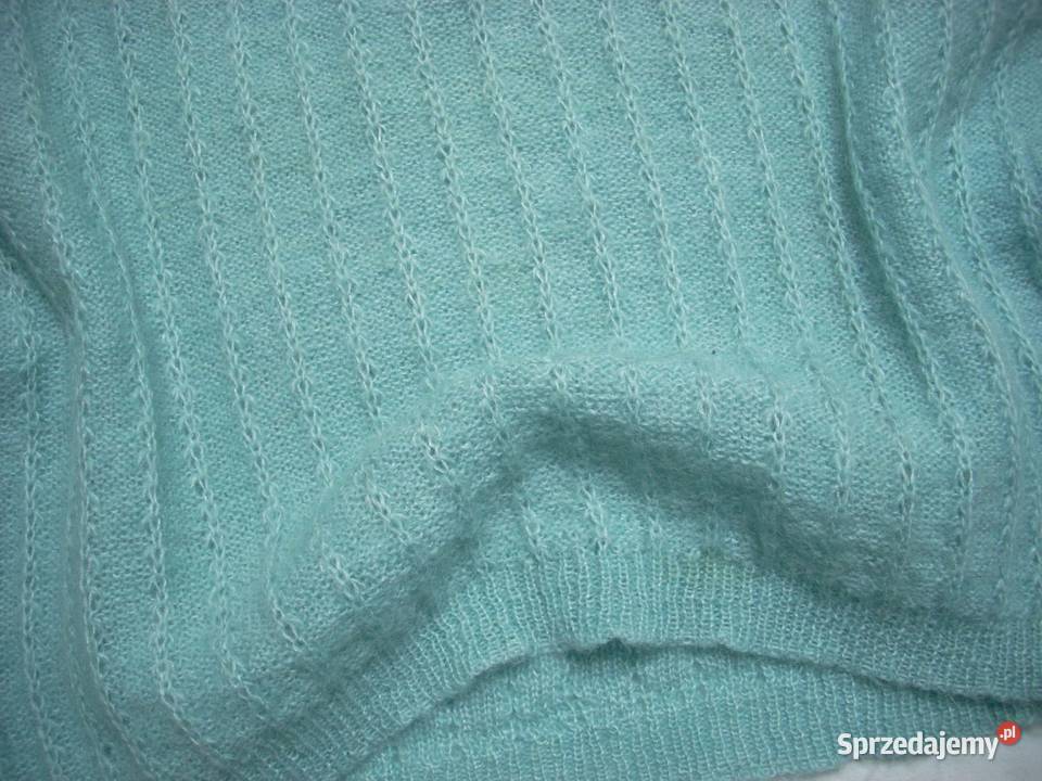 Turkusowy Sweter Bluzka Moherowy 42 44 Rozmiar 42(XL) sprzedam