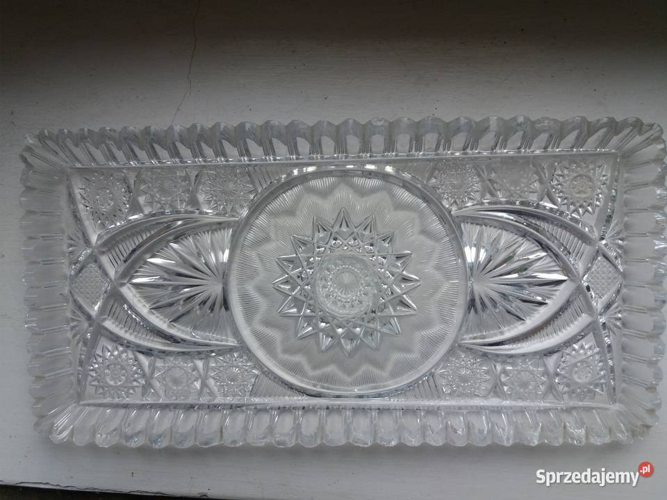 Kryształowa taca Porcelana i szkło Koło