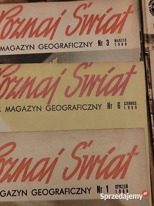 Czasopisma POZNAJ ŚWIAT lata 6578 Sosnowiec
