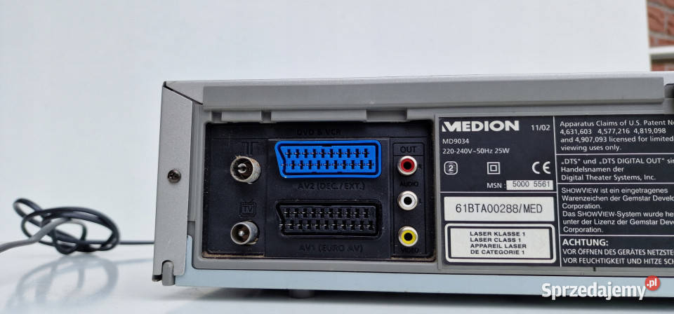 Medion Video i DVD 6 głowic MD 9034 MD9034 Międzychód