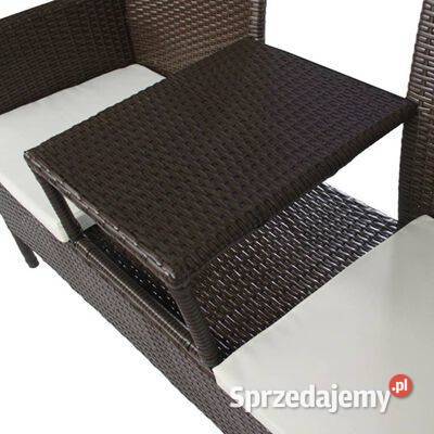 vidaXL Dwuosobowa sofa ogrodowa ze stolikiem Ławy i ławki Warszawa