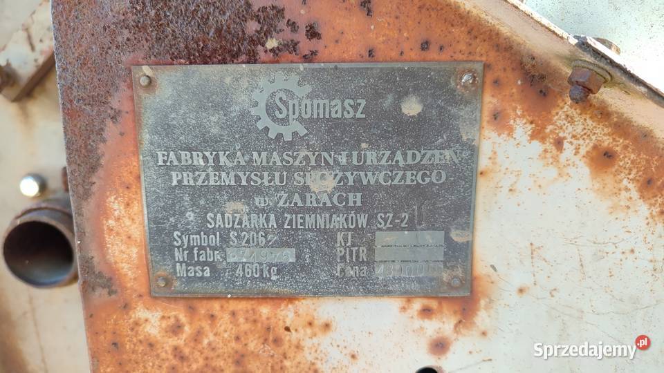 Sadzarka do ziemniaków SZ2 Spomasz S206 Strzelin