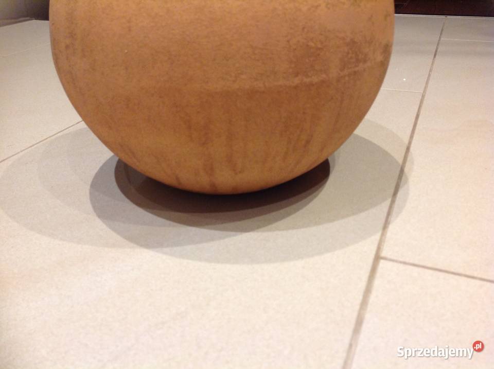 Masywna Lampa Naftowa do Ogrodu Kula Terakota Nowa Sól