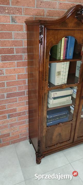 Piękna biblioteka witryna Ludwik Filip antyk Łagów sprzedam