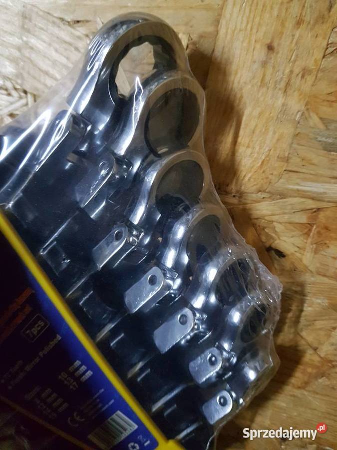 KLUCZE PŁASKOOCZKOWE Z GRZECHOTKĄ ŁAMANE 7el 819