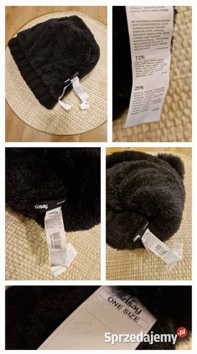 Czapka damska zimowa wełniana z pomponem lubelskie