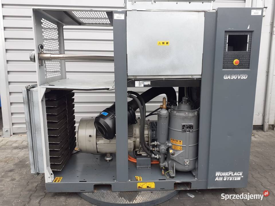 Sprężarka śrubowa ATLAS COPCO GA90VSD 90kW opolskie Wilków