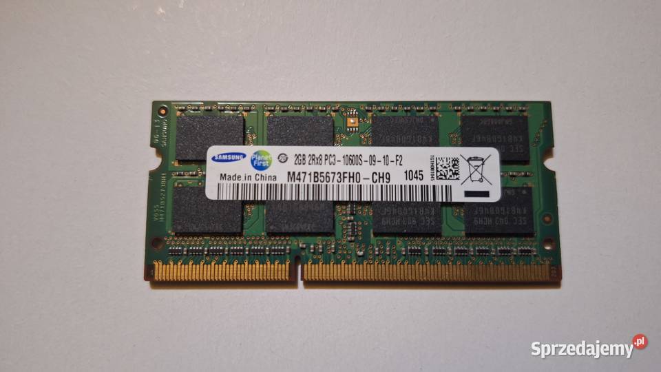 Pamięć RAM Samsung 2GB laptop kable Legionowo sprzedam