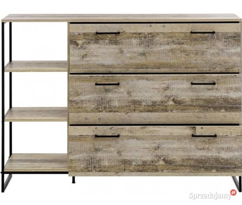 komoda roof trzy szuflady 140cm Komody Poznań sprzedam