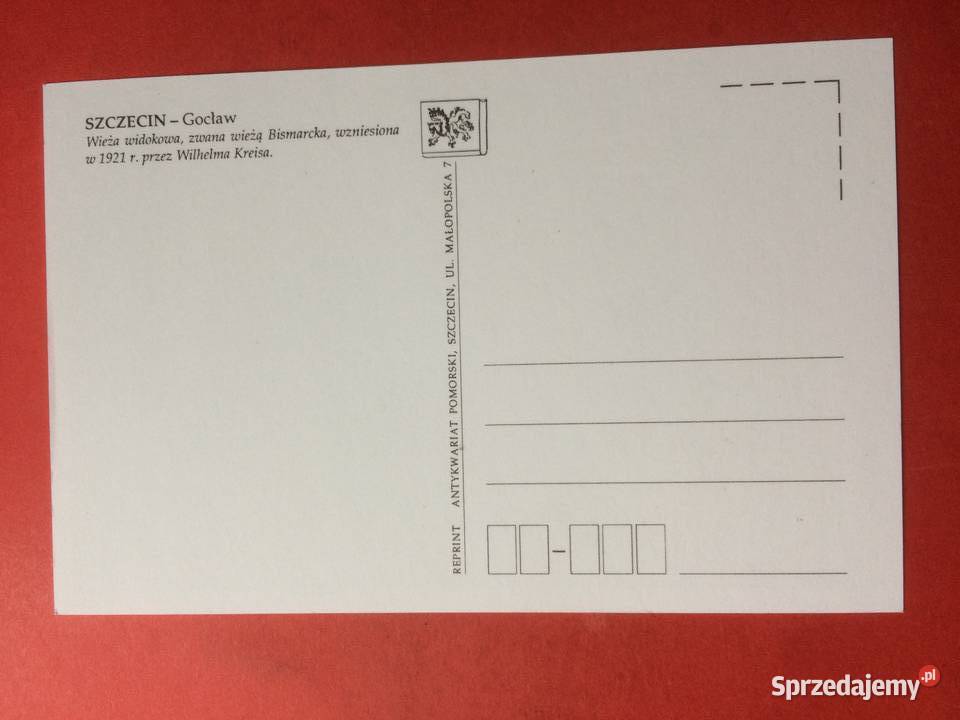 833 Reprint Widokówka Wieża Widokowa Szczecin