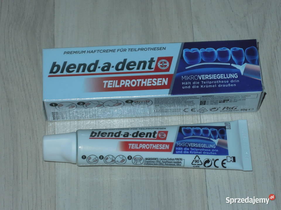 Klej do protez blend-a-dent produkt z Niemiec