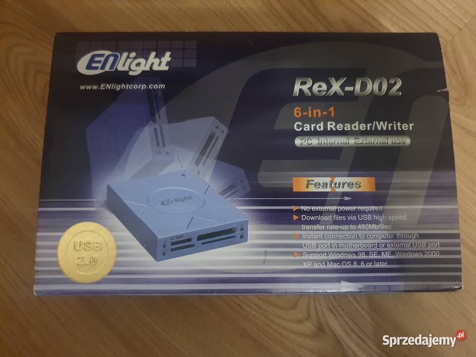 Enlight EN5601502 Cyfrowy czytnik kart 6w1 USB Warszawa