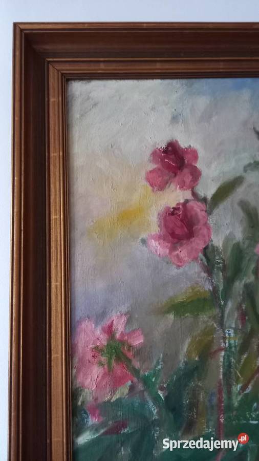 Obraz olejny Róże sygnowany Malarstwo Gorzów Wielkopolski