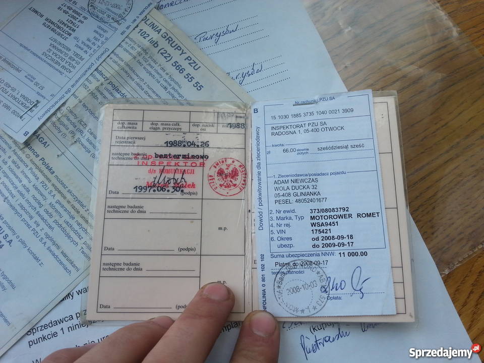 PAPIERY MOTORYNKA małopolskie