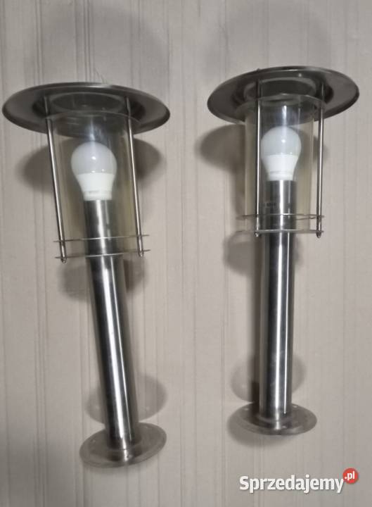 Lampa latarnia ogrodowa nierdzewna e27