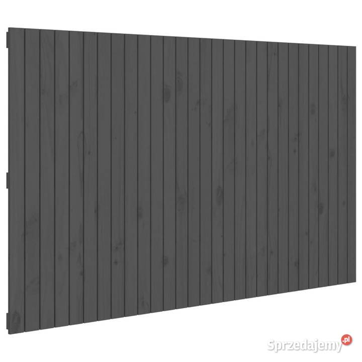 Wezgłowie łóżka szare 185x3x110 lite drewno sprzedam