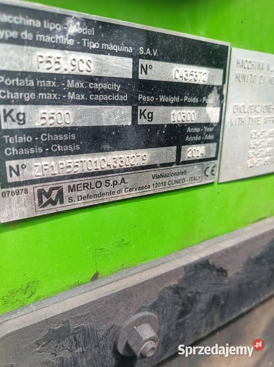 Merlo P559CS ładowarka teleskopowa Bystrzyca Kłodzka sprzedam