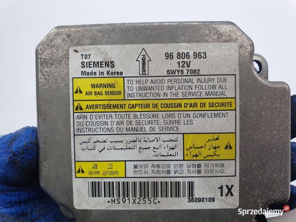 SENSOR AIRBAG CHEVROLET AVEO 96806963 Lipno