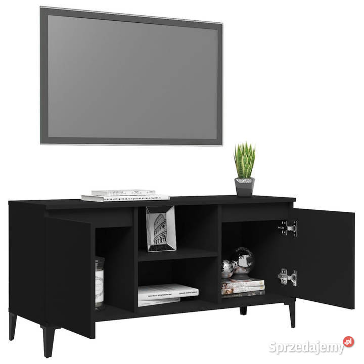 Szafka TV metalowe nóżki czarna 1035x35x50 Warszawa sprzedam