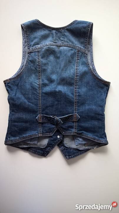 Jeansowa kamizelka HM niebieski Poznań