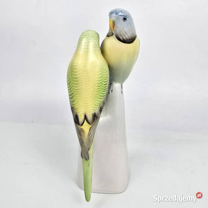 Papużki faliste zielone Hollohaza papugi Węgry Bronisze