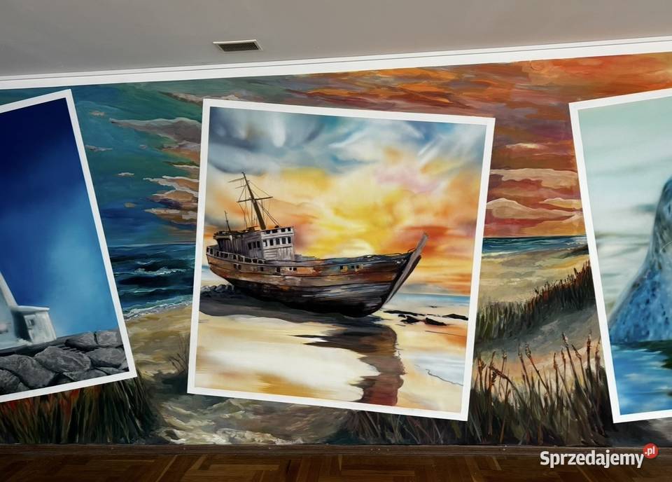 Artystyczne graffiti malowanie mural aerograf Poznań