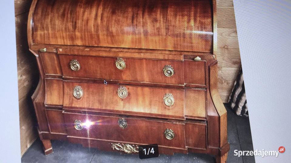 Mahoniowy sekretarzyk Ludwik VI Olkusz