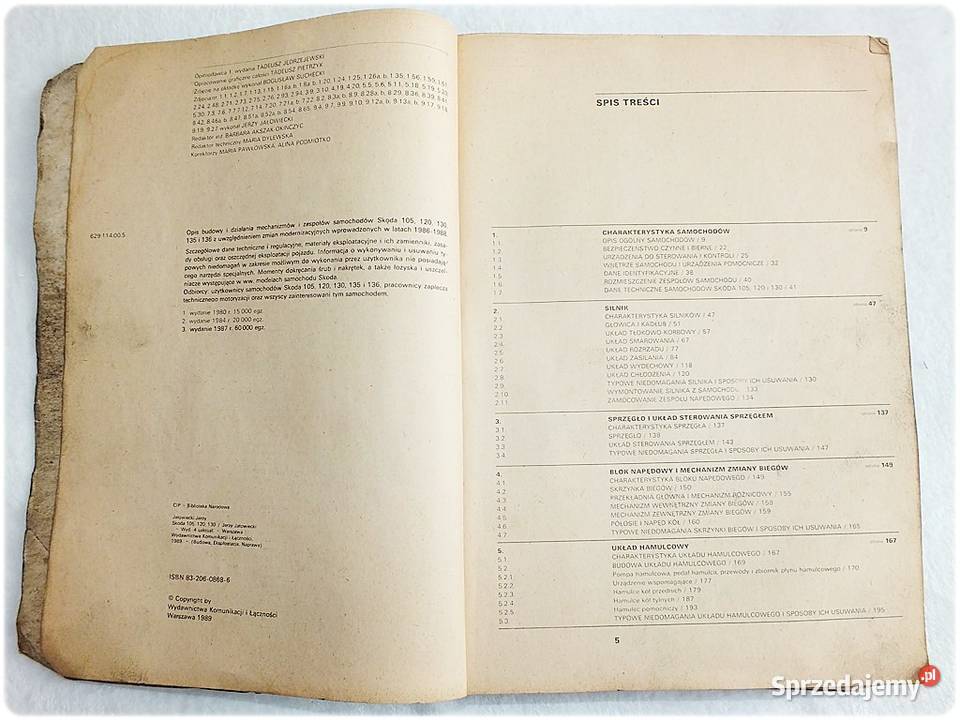 Książka Budowa eksploatacja naprawa Skoda Żary