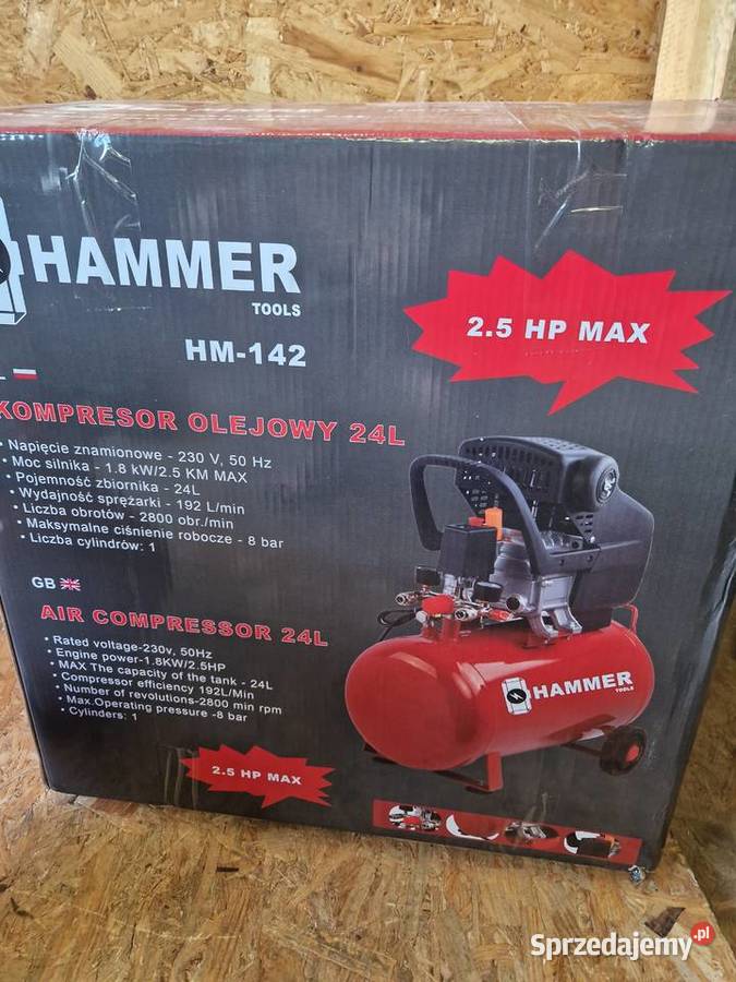 Kompresor olejowy Hammer Tools HM142 24 l sprzedam