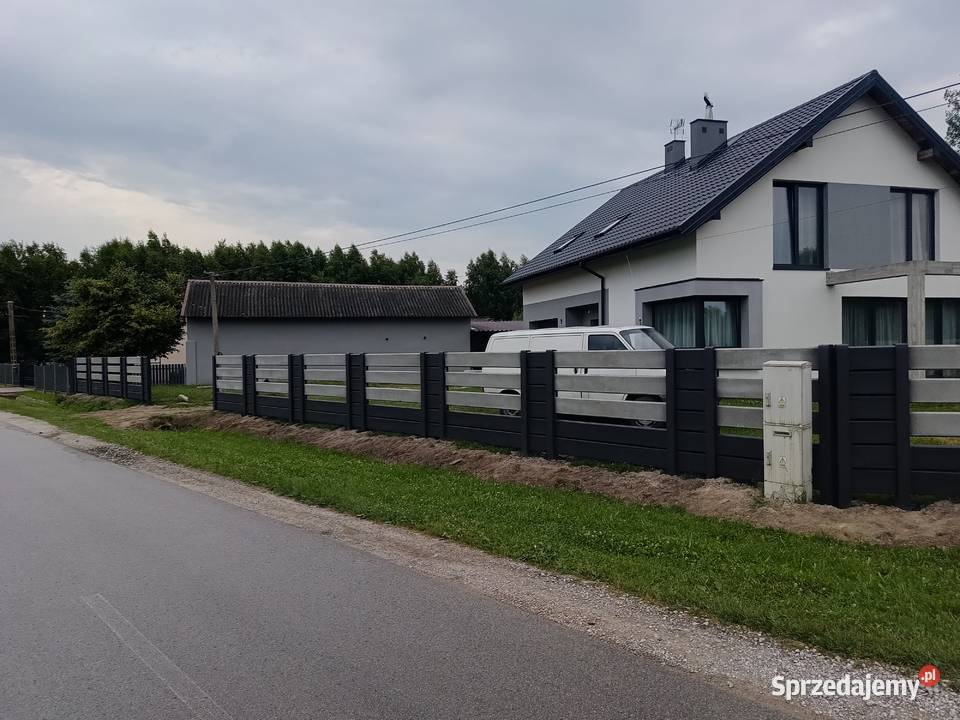 Nowoczesne ogrodzenie betonowe Elementy betonowe Glinnik