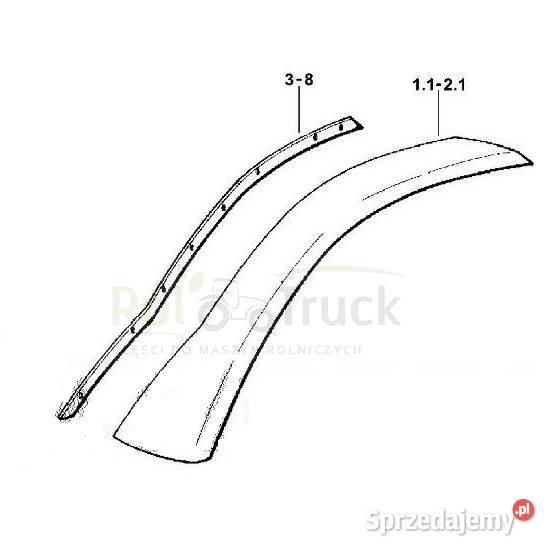 BŁOTNIK TYLNY SAME SILVER 105 PRAWY RH 000903360 Kolno