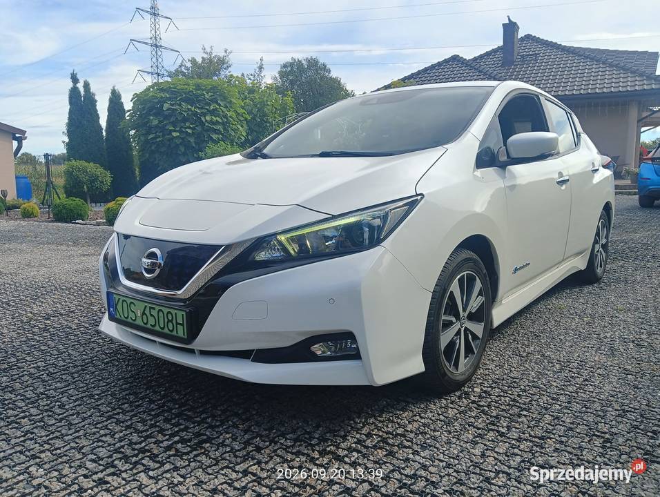 Nissan Leaf 40kWh Tekna VAT 23 Rok produkcji 2018 Oświęcim