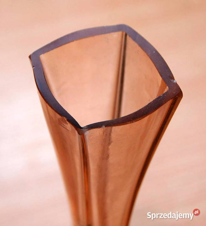 stary szklany secesyjny wazon Art Deco flet Huta mazowieckie Warszawa