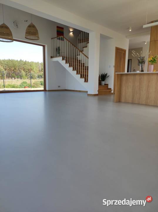 Mikrocement posadzki ściany schody Warszawa