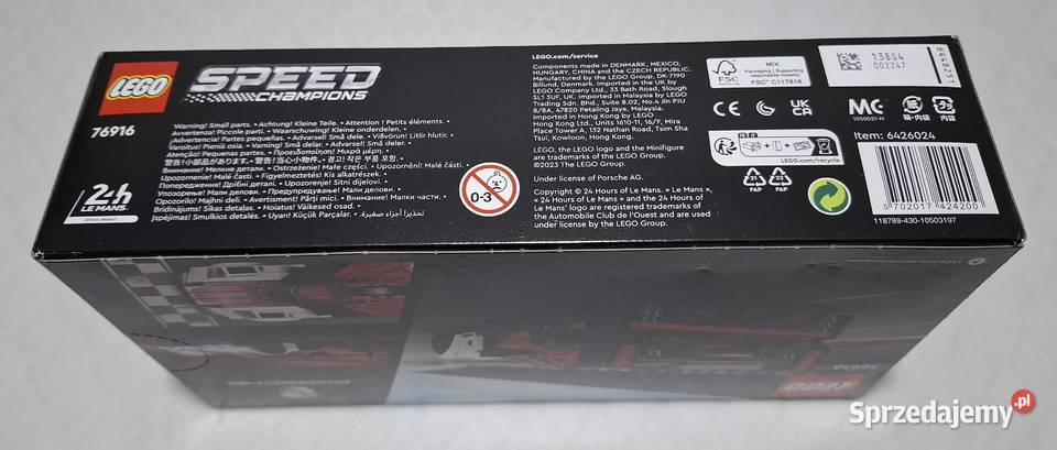 Speed Champions 24h Le Mans Porsche 963 Lego śląskie Czeladź sprzedam