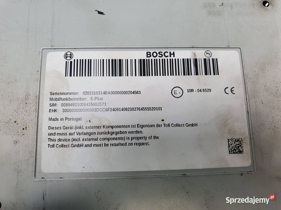 MODUŁ MERCEDES ACTROS 1845 TOLL COLLECT BOSCH osobowe Lipno
