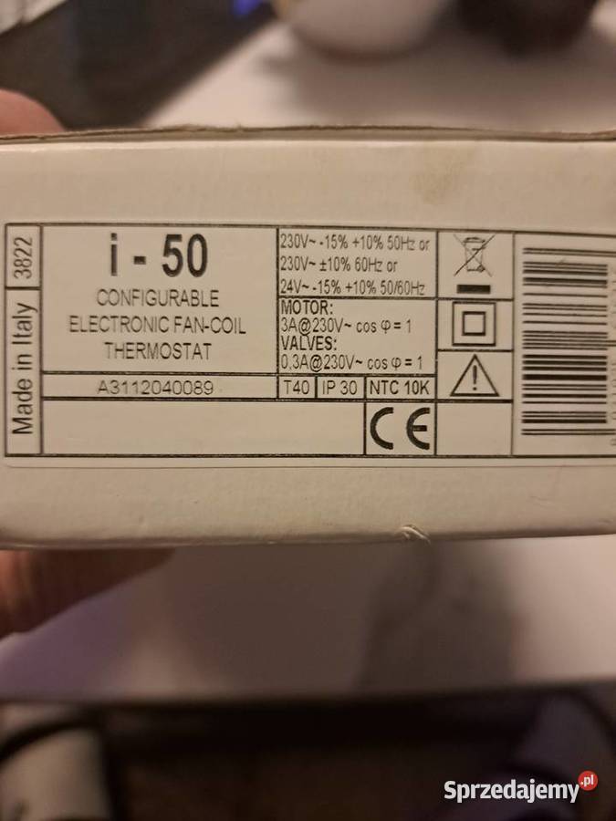 Termostat pomieszczeniowy z regulacją prędkości śląskie Ruda Śląska