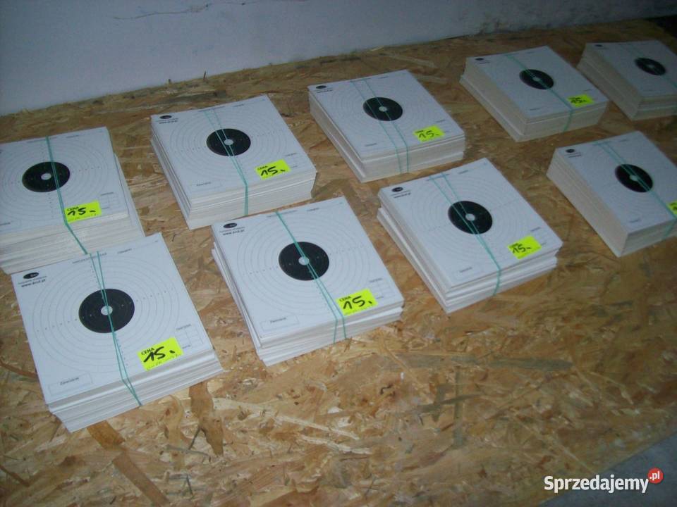 Tarcze strzeleckie sportowe 14x14 100 sztuk Głogowa