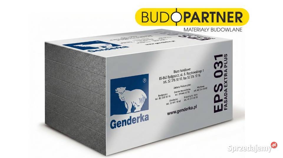 Styropian grafitowy Genderka EPS 031 FASADA PLUS