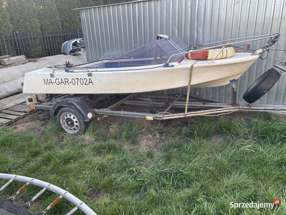 Łódź Wędkarska Przyczepa podłodziowaSilnik mazowieckie Garwolin