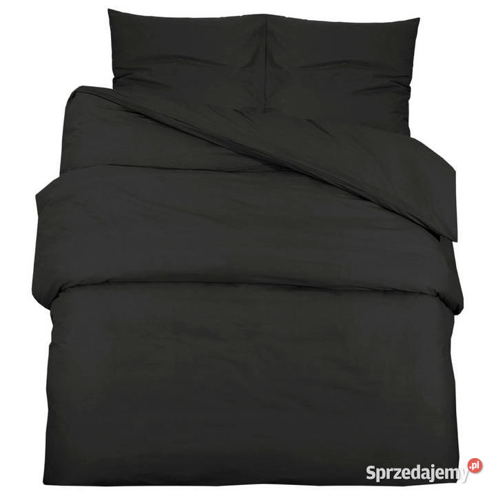 Zestaw pościeli czarny 200x200 lekka mikrofibra sprzedam