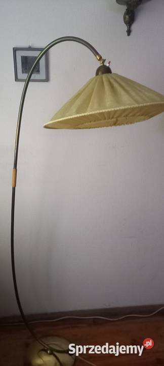 Klasyczna łukowa lampa podłogowa z połowy xx łódzkie