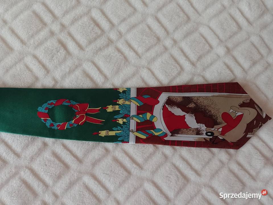 Świąteczny Krawat męski z Londynu Merry małopolskie Kraków